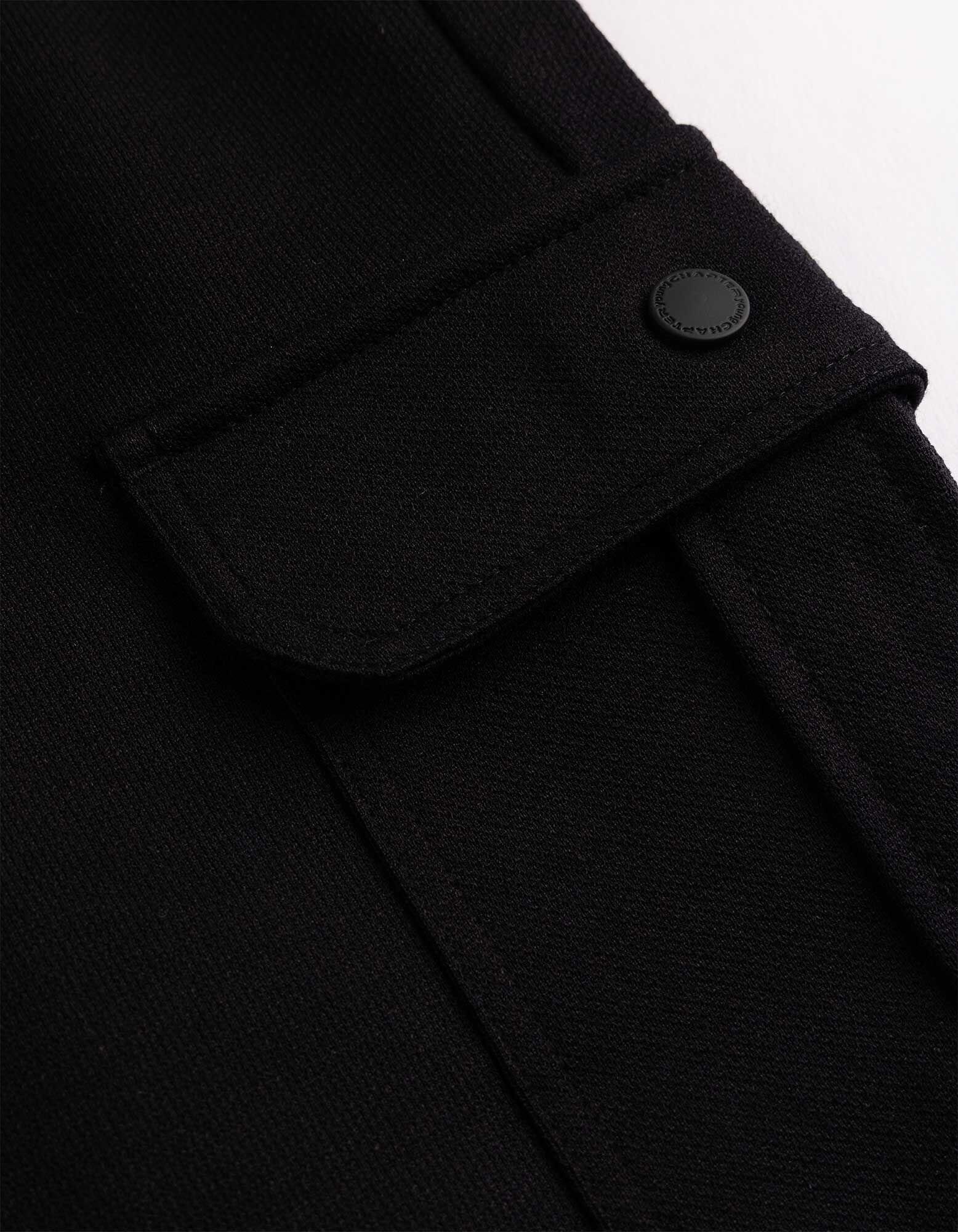 Cargoshorts - Piqu&eacute; - schwarz