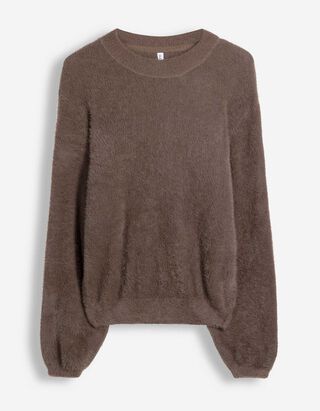 Trui - Ronde hals - bruin