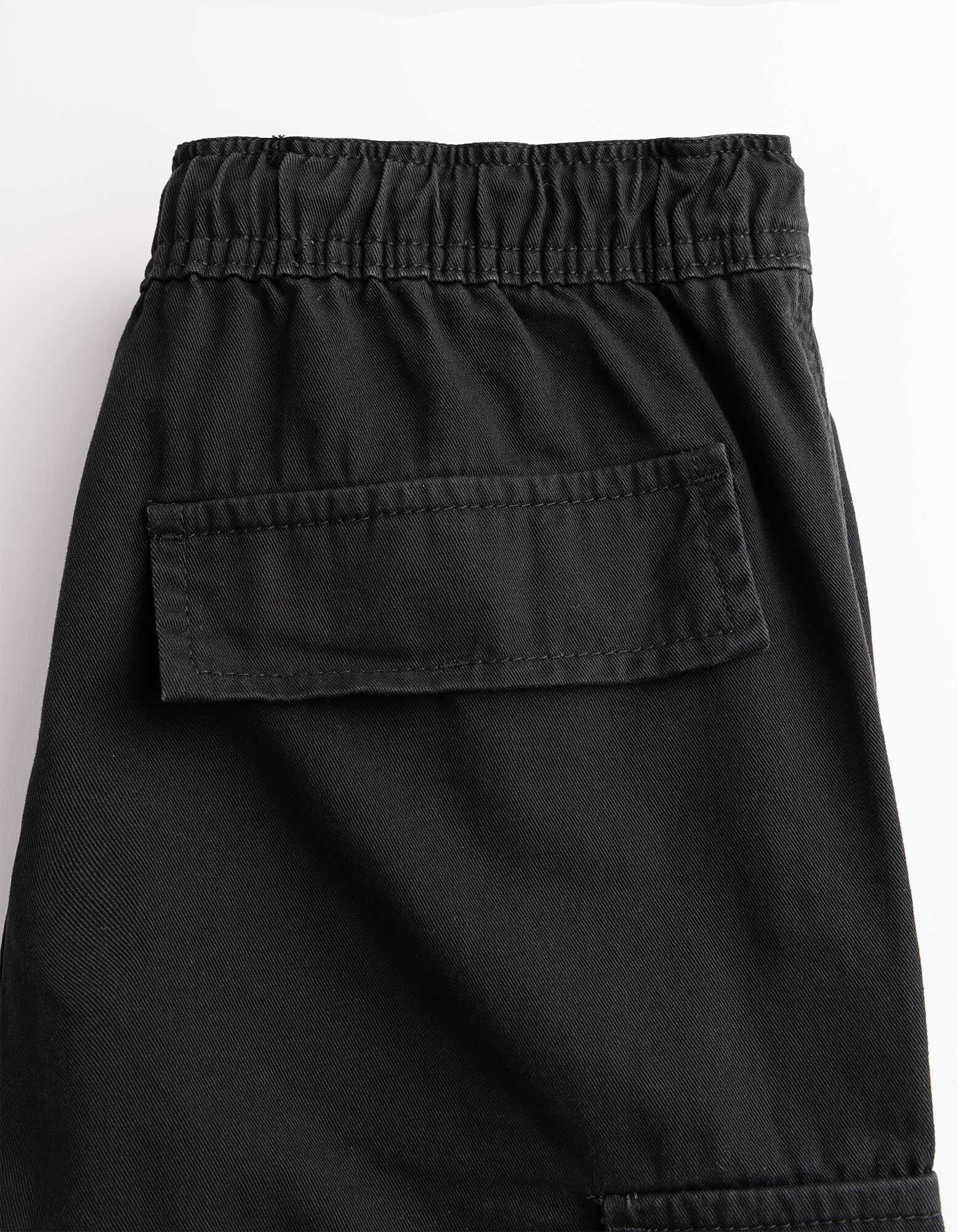 Cargoshorts - Twill - Schwarz