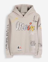 Hoodie - Kapuze - beige