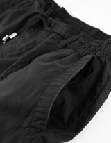 Bermuda  - Risvolti fissi sul fondo gamba - nero