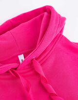 Jurk - Capuchon met tunnelkoord - pink