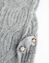 Slipover - Vlnen&yacute; vzhľad - seda