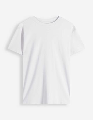 Tričko - Nadměrn&yacute; střih Oversized Fit - b&iacute;l&aacute;