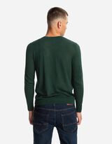 Longsleeve - Fijn breisel - donkergroen