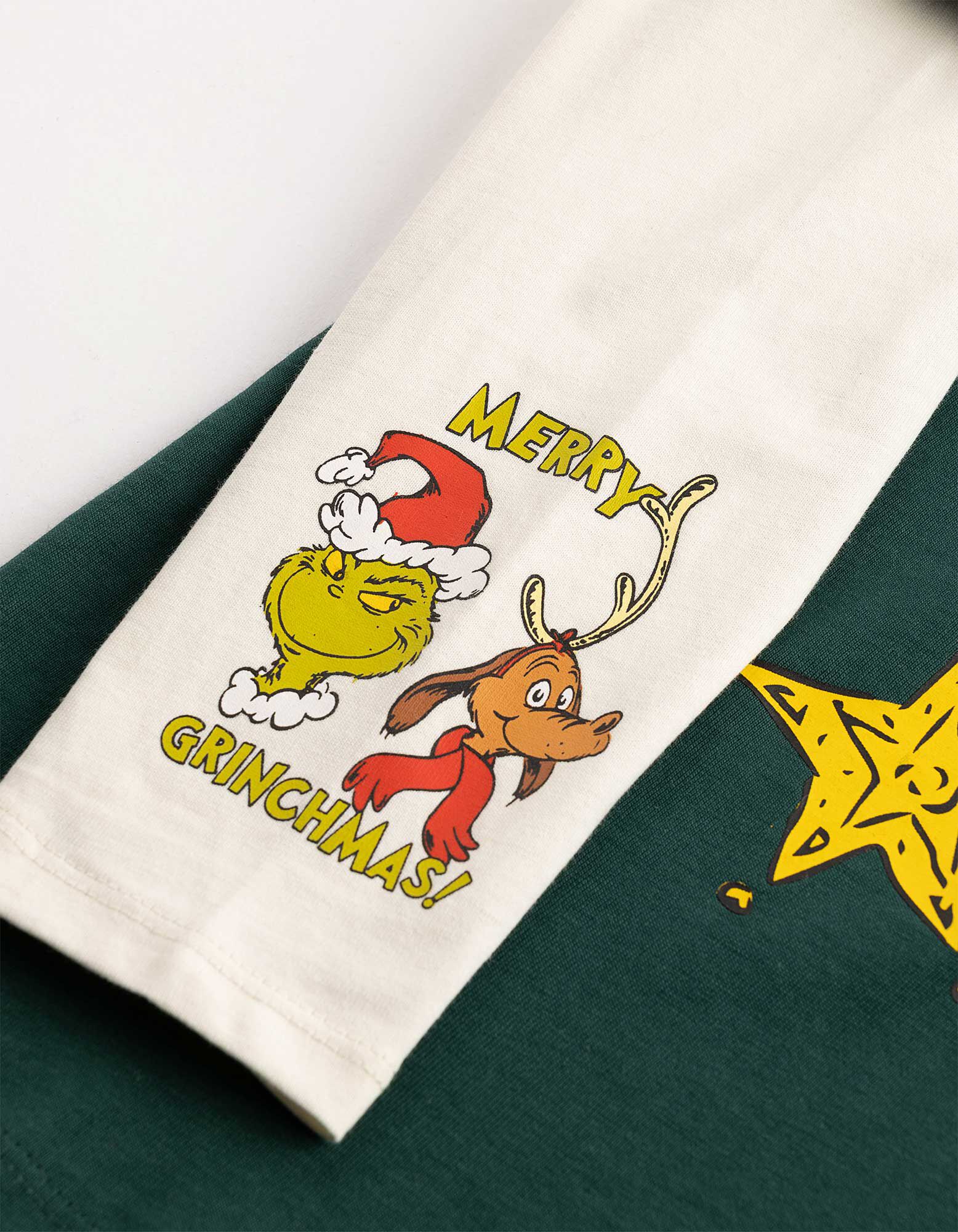 Langarmshirt - Grinch - Dunkelgr&uuml;n
