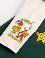 Langarmshirt - Grinch - Dunkelgr&uuml;n