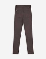 Pantaloni - Skinny Fit - Maro inchis