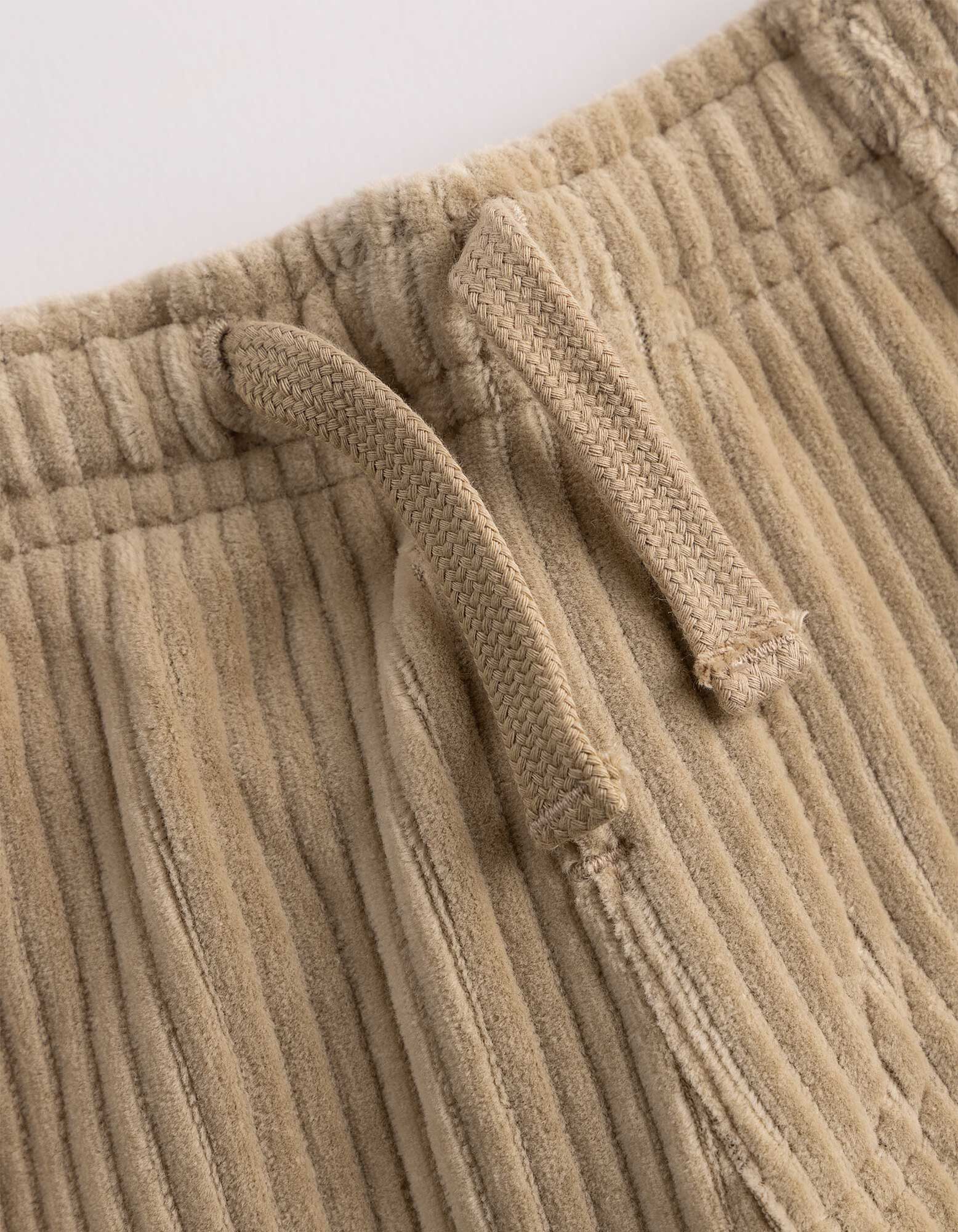 pantaloni in velluto a coste - Misto cotone - Beige