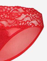 figi - obszycie z koronki - czerwony