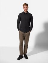 Hemd - Leinen-Mix - schwarz