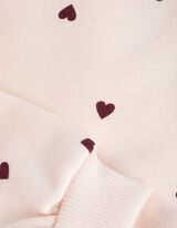 Sweatshirt - Allover-Print - rosa