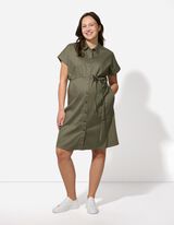 Umstandskleid - Baumwoll-Mix - grün