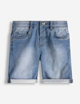 Dž&iacute;nsov&eacute; &scaron;ortky - Regulovateľn&yacute; spodn&yacute; okraj - svetlomodra