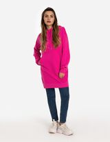 Jurk - Capuchon met tunnelkoord - pink