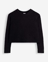 Strickshirt - Strick - Schwarz