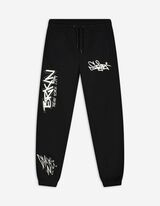 Jogginghose - Print - schwarz