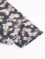 legginsy - nadruk na całej powierzchni - ciemny szary