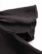 Blusenshirt - einfarbig - schwarz