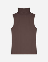 Top - Collo dolcevita - marrone chiaro