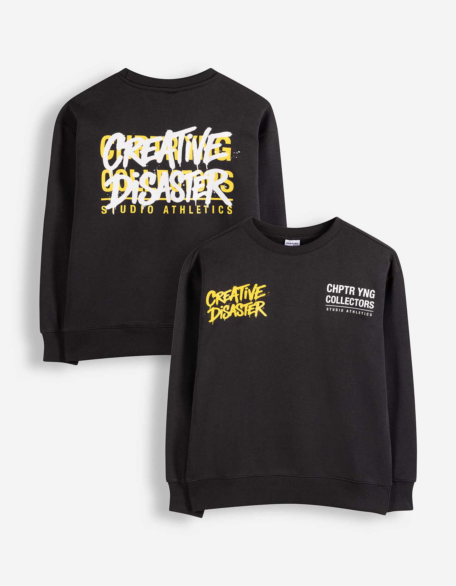 Sweatshirt - Oversized Fit - Dunkelgrau