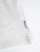 T-Shirt - Meliert - wei&szlig;