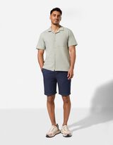 Short - Boutonnage - bleu fonc&eacute;