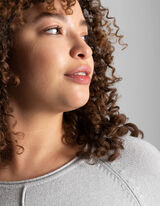 Dugi džemper - Rol krajevi - tamno-siva