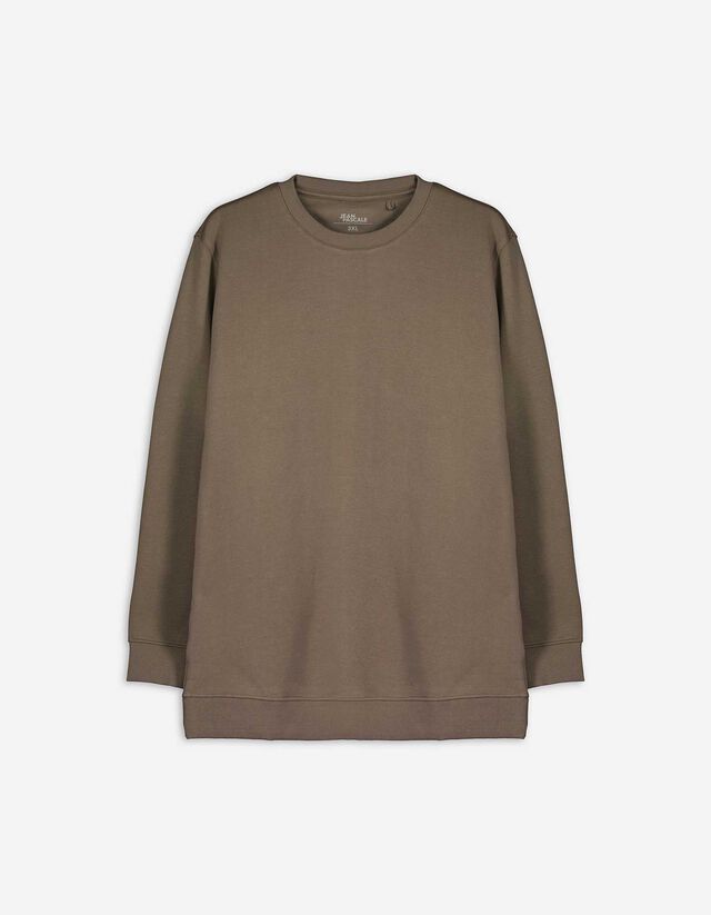 Sweatshirt - einfarbig - hellbraun