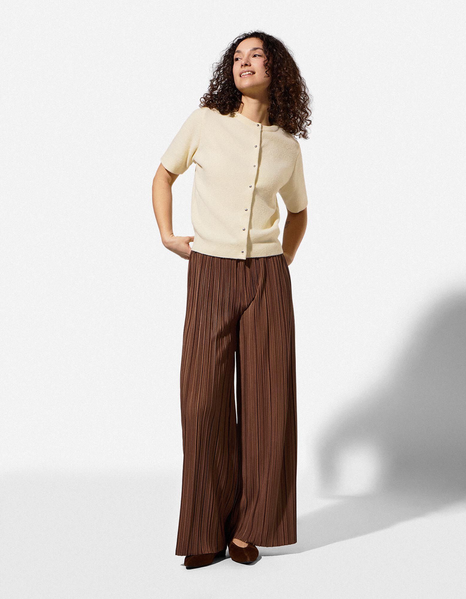 Pantalon - Plissee - Brun