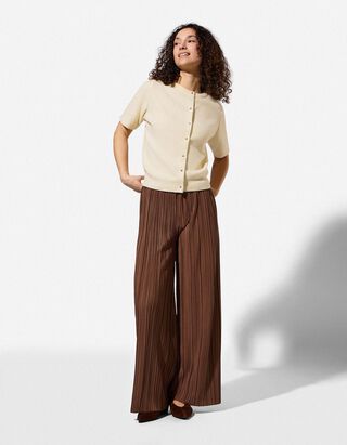 Hose - Elastischer Bund - braun