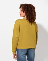 Dukserica - Print sa porukom - zeleno