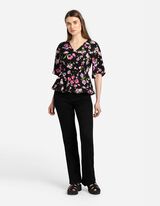 Haut en dentelle - LENZING™ ECOVERO™ - Noir