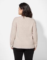 Pulover - Imprimeu mesaj - Gri deschis