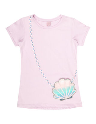 M&auml;dchen T-Shirt mit aufgesetzter Eingrifftasche&nbsp;