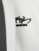 Set aus Kapuzenpullover und Hose - Color-Blocking - hellbraun