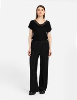 Kelnės - Klostės - juodas