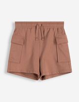 Cargoshorts - Sweat - hellbraun