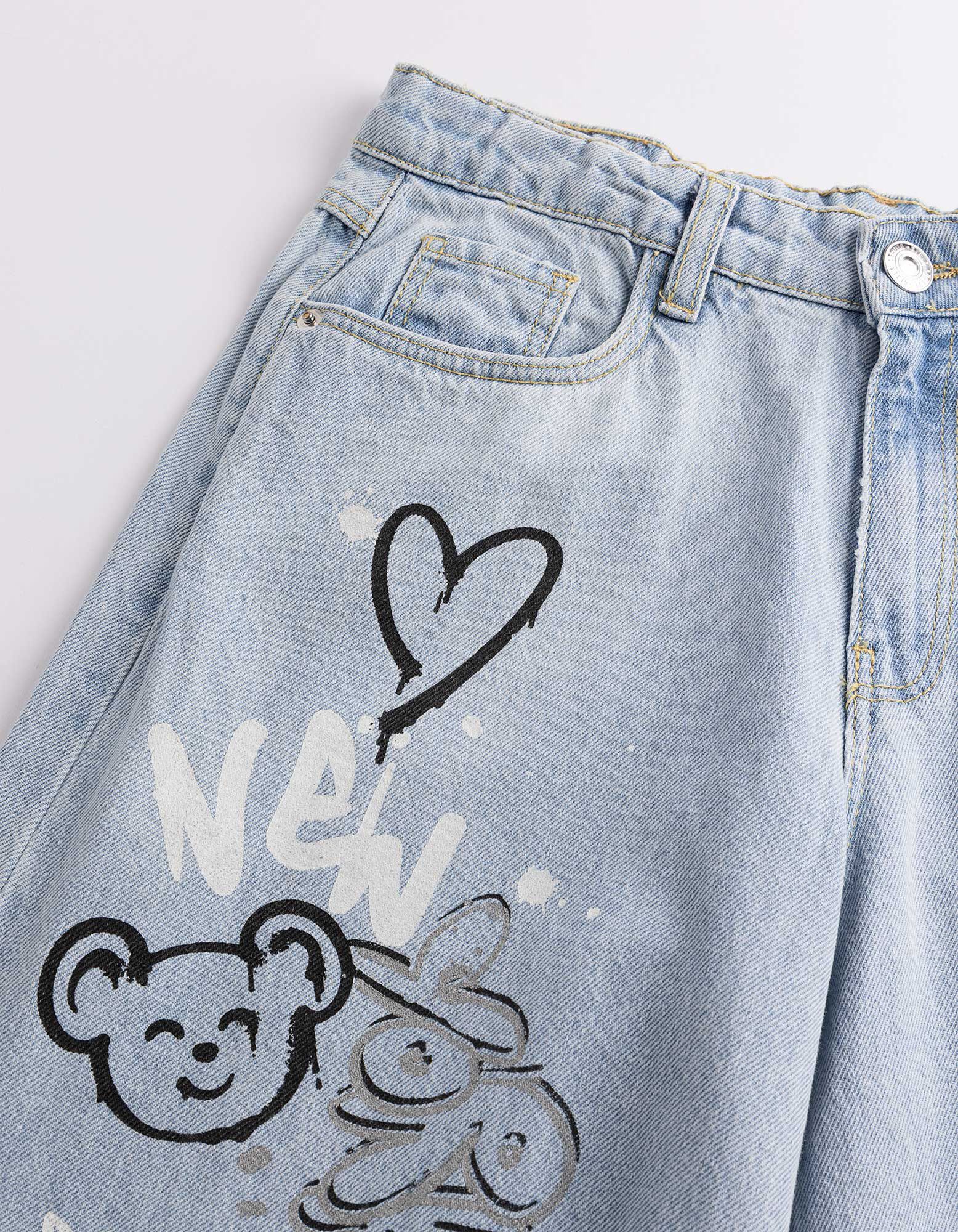 Jeans - Baggy Fit - Hellblau