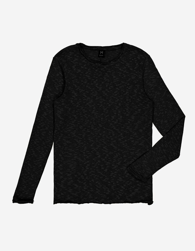 Herren Langarmshirt - Gerollte Abschlüsse