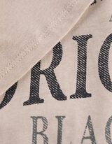 T-shirt - nadruk - bez