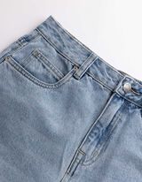 Jeansshorts - Mom Fit - hellblau
