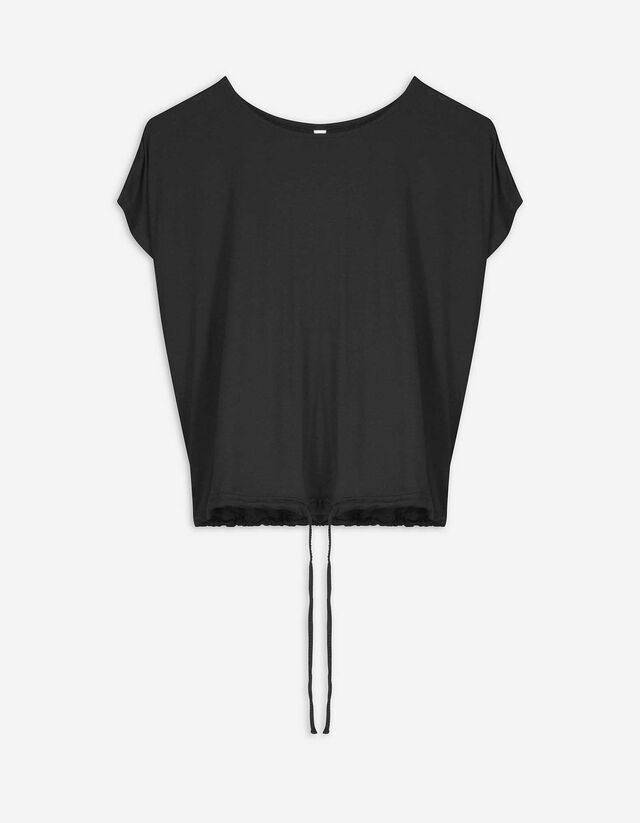 T-shirt - Effen - zwart