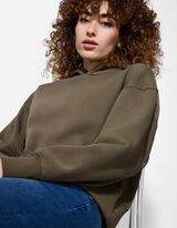 Hoodie - Effen - donkergroen