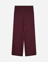 Pantalon palazzo - Viscose mélangée - Lilas foncé