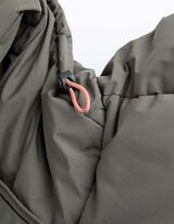 Kab&aacute;t - Skryt&yacute; zips - tmavozelena