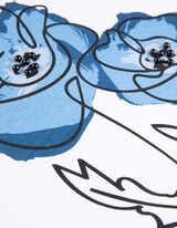 T-shirt - Perles décoratives - blanc