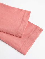 Pikakinnisest s&auml;rgist ja p&uuml;kstest koosnev pidžaamikomplekt  - S&auml;delev tr&uuml;kis - roosa