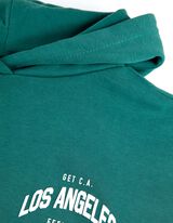 Felpa con cappuccio - Stampa sul retro - verde