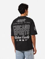 T-Shirt - V-Ausschnitt - schwarz